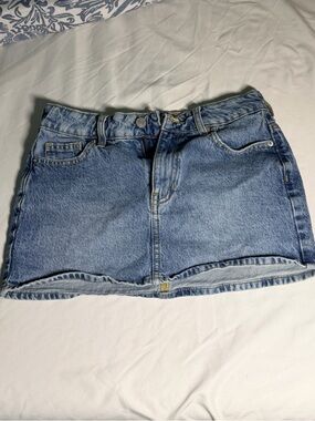 PacSun Light Blue Denim Mini Skirt